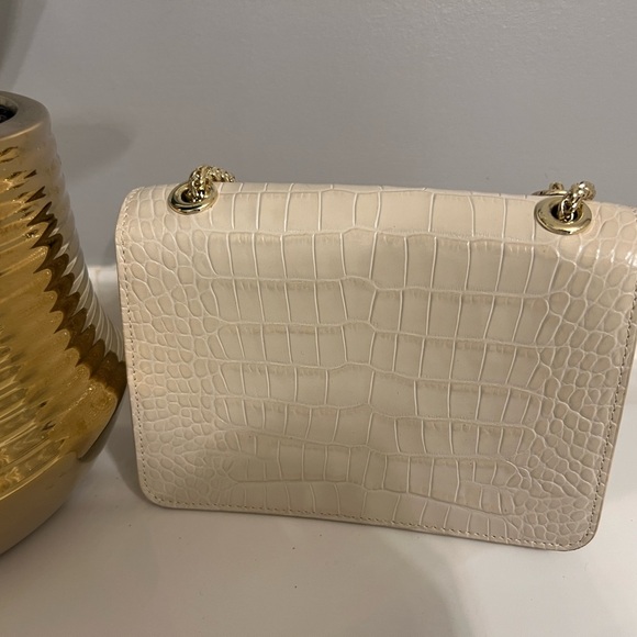 Strathberry Mini East West Leather Shoulder Crossbody Bag in cream - Picture 3 of 6